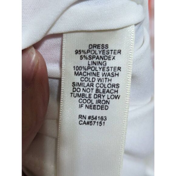 Eliza J. Women's Multi-Color Abstract Pattern 3/4 Sleeve T-Shirt Dress Size 8 - Picture 6 of 7